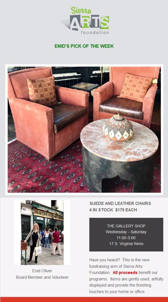 The Gallery Shop at Sierra Arts Foundation - social services organization in Reno, NV