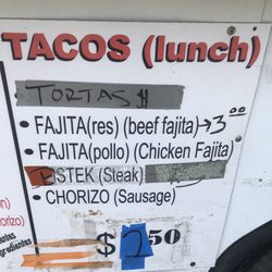 Taco Luna - Lunch menu