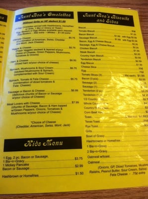Menu photo 8 Aunt Beas Greeneville, TN