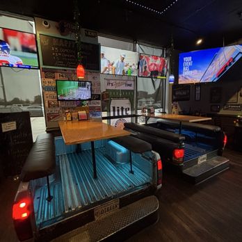The Tailgate Sports Pub - Tailgate truck bed seating option - Sports Bars Near Me - Virginia Beach, Virginia The Tailgate Sports Pub - Tailgate truck bed seating option - Sports Bars Near Me - Virginia Beach, Virginia