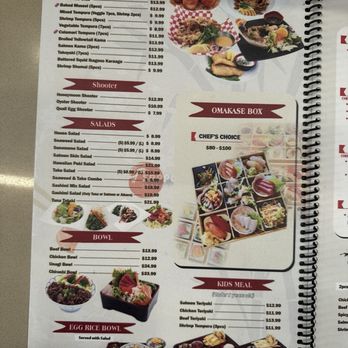 Sapporo Sushi - Menu as of Dec 2024 - Japanese Near Me - San Marcos, California