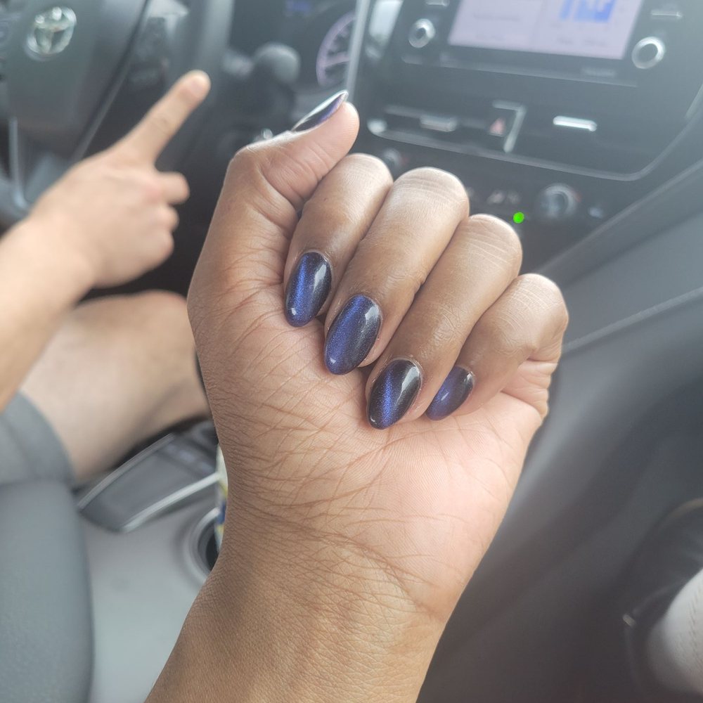 Premium Nails & Spa - Russian Blue Cat Eye, short - Nail Salons Near Me - Charlotte, North Carolina Premium Nails & Spa - Russian Blue Cat Eye, short - Nail Salons Near Me - Charlotte, North Carolina