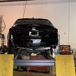 Wade's Automotive & Exhaust - 2021 accord sport 2.0t with custom quad tip exhaust