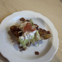 The potato skins are one of the best things on the menu