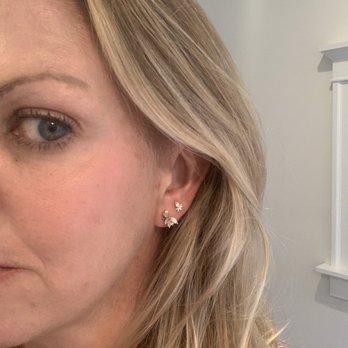 Identity Body Piercing - Second piercing with some sweet little gold fan shapes - Piercing Near Me - Chicago, Illinois Identity Body Piercing - Second piercing with some sweet little gold fan shapes - Piercing Near Me - Chicago, Illinois