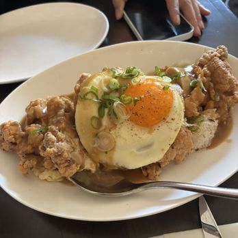 Noreetuh - Mochiko Chicken Loco Moco (OL) - New American Near Me - New York, New York Noreetuh - Mochiko Chicken Loco Moco (OL) - New American Near Me - New York, New York