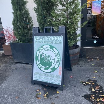 Jade Rabbit - Front door sign - Vegan Near Me - Portland, Oregon