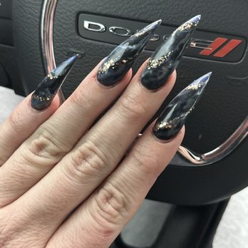 U V Spa Nails - Marble  #marblenails - Nail Salons Near Me - Florence, Kentucky