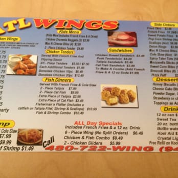 ATL Wings - Menu 2 - Chicken Wings Near Me - Chandler, Arizona ATL Wings - Menu 2 - Chicken Wings Near Me - Chandler, Arizona