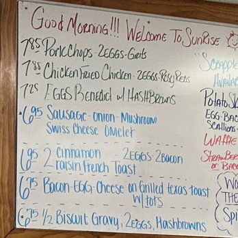Sunrise Cafe - Daily specials - Cafes Near Me - Ormond Beach, Florida