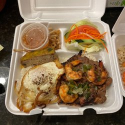Vietnam Cafe - Pork chop combo w broken rice