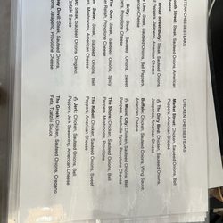 Uncle Bubbas Sweets & Gifts - Cheesesteaks menu