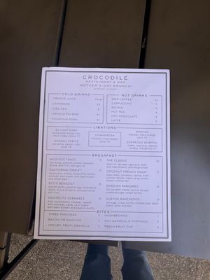 Menu photo 1 Crocodile Restaurant & Bar Santa Barbara, CA