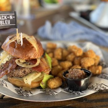 Ford's Garage - Black and Blue with Classic Tots - Burgers Near Me - Brandon, Florida Ford's Garage - Black and Blue with Classic Tots - Burgers Near Me - Brandon, Florida