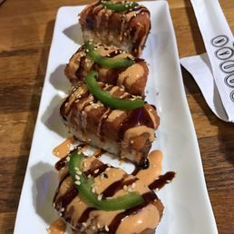 Crispy rice with tuna