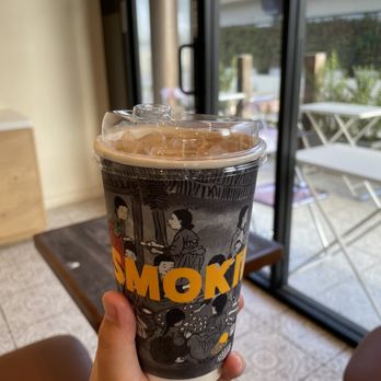 Smoking Tiger Coffee Lab - Korean Honey Oat with espresso - Coffee & Tea Near Me - Gardena, California Smoking Tiger Coffee Lab - Korean Honey Oat with espresso - Coffee & Tea Near Me - Gardena, California