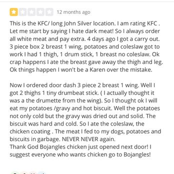 KFC - Past review of this place but would come up Long John Silver - Fast Food Near Me - Little Elm, Texas