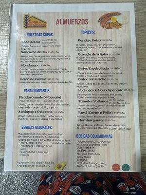 Menu photo 1 La Casa del PanDeBono St. Cloud, FL