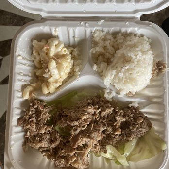 Ono Hawaiian BBQ - Kalua Pork with Cabbage - Barbeque Near Me - Los Angeles, California Ono Hawaiian BBQ - Kalua Pork with Cabbage - Barbeque Near Me - Los Angeles, California