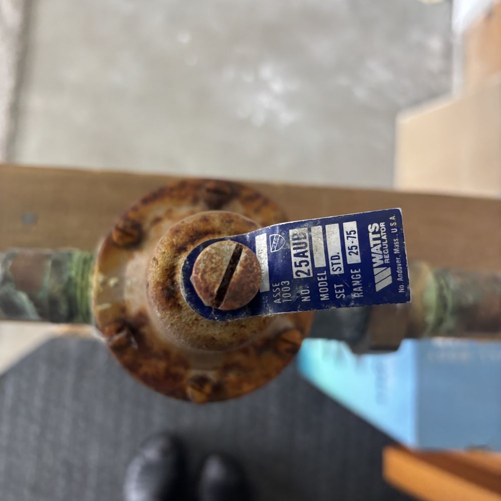 Old , failing PRV Old , failing PRV