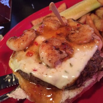 Bourbon & Burger - Bubba Gump burger! - Burgers Near Me - Batavia, New York