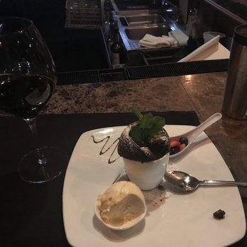 Basile - Fine Italian Kitchen - Gluten free chocolate soufflé with vanilla gelato! Amazing! - Italian Near Me - Boston, Massachusetts