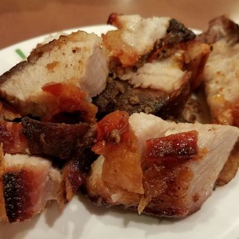 Kau Kau Barbeque - Roast pork. Skin was super crispy. Had skin on each bite - Barbeque Near Me - Seattle, Washington Kau Kau Barbeque - Roast pork. Skin was super crispy. Had skin on each bite - Barbeque Near Me - Seattle, Washington