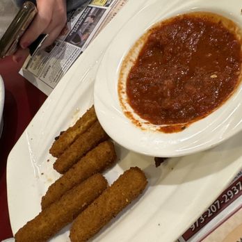 Morristown Diner - Fries with delicious Italian sauce on the side. The sauce for this zucchini sticks is definitely not from a can - Diners Near Me - Morristown, New Jersey