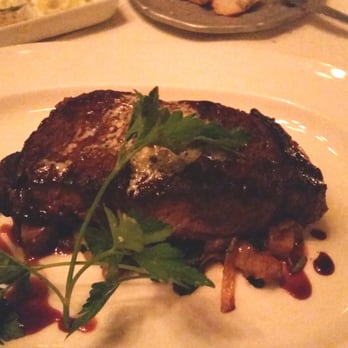 Mistral - Restaurant Week 2015: Pan roasted 12 oz sirloin, potato lyonnaise, port wine reduction - French Near Me - Boston, Massachusetts Mistral - Restaurant Week 2015: Pan roasted 12 oz sirloin, potato lyonnaise, port wine reduction - French Near Me - Boston, Massachusetts