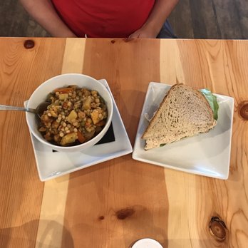 Farm Table - Half Tuna salad sandwich and the cauliflower soup. Amazing! - Breakfast & Brunch Near Me - Van Nuys, California Farm Table - Half Tuna salad sandwich and the cauliflower soup. Amazing! - Breakfast & Brunch Near Me - Van Nuys, California