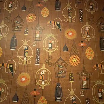 Stowaway - Wallpaper in women's bathroom. - Tiki Bars Near Me - Tustin, California