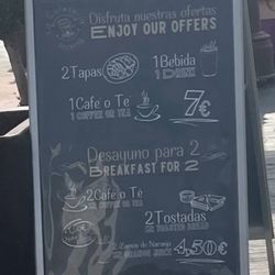 Parking Coffee - Breakfast menu