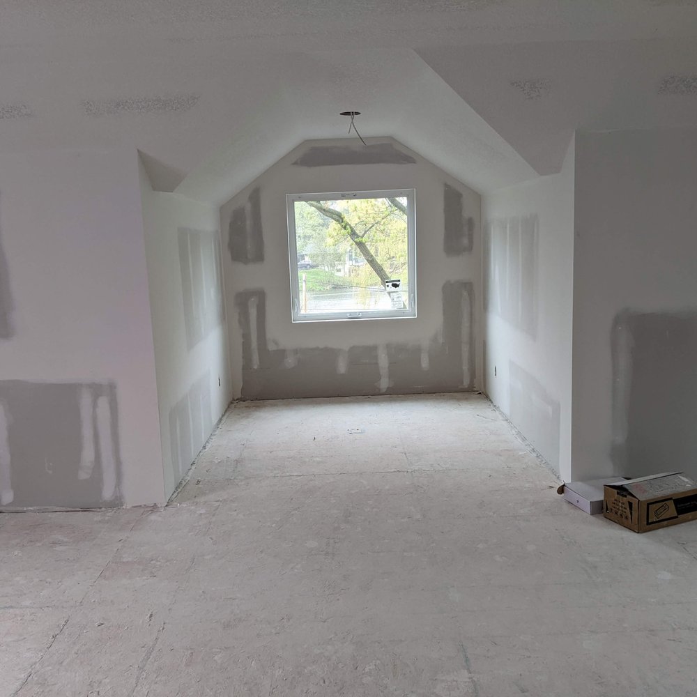 Vasquez Drywall - Dormer with some odd corners - Drywall Installation & Repair Near Me Vasquez Drywall - Dormer with some odd corners - Drywall Installation & Repair Near Me