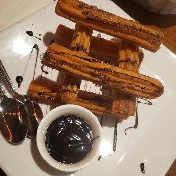 Chano's Cantina - Churros with chocolate sauce - Mexican Near Me - Astoria, New York Chano's Cantina - Churros with chocolate sauce - Mexican Near Me - Astoria, New York