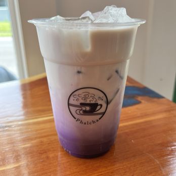 Phalcha - Ube Latte with Oatmilk - Coffee & Tea Near Me - Louisville, Kentucky Phalcha - Ube Latte with Oatmilk - Coffee & Tea Near Me - Louisville, Kentucky