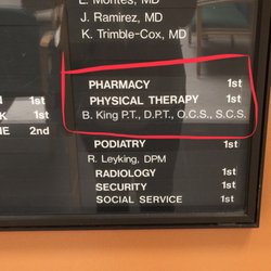 Kaiser Permanente Physical Therapy - Located on the first floor, past the pharmacy, to the right of the reception. Waiting room is in front of primary the reception desk.