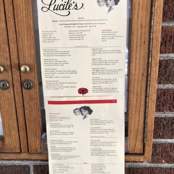 Lucile's Creole Cafe - a menu hanging on a door - Cajun/Creole Near Me - Denver, Colorado Lucile's Creole Cafe - a menu hanging on a door - Cajun/Creole Near Me - Denver, Colorado
