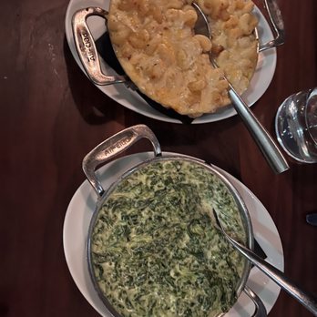 Old Brea Chop House - mac and cheese and spinach - Steakhouses Near Me - Brea, California Old Brea Chop House - mac and cheese and spinach - Steakhouses Near Me - Brea, California