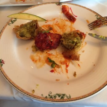 Mantra - This is a pic of delicious samosas with crispy cauliflower. Yummmm!!!!!! - Indian Near Me - Paramus, New Jersey