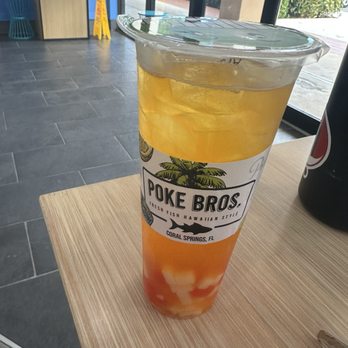 Poke Bros - Passion Fruit Tea - Seafood Near Me - Coral Springs, Florida Poke Bros - Passion Fruit Tea - Seafood Near Me - Coral Springs, Florida