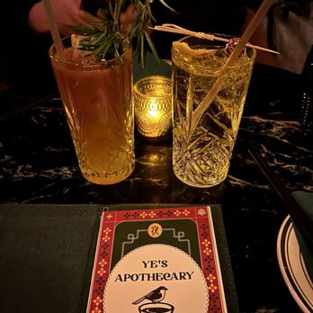 Ye's Apothecary - Nightingale mocktail, Bird's nest - Szechuan Near Me - New York, New York