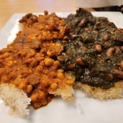 Taste of Tehran - Tahdig with Gheimeh and Ghormeh Sabzi