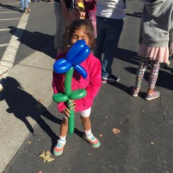 Gingerbread Preschool - 50th anniversary carnival - the balloon animals (and plants!) were popular.