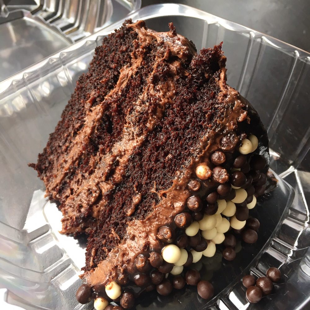 Chez Alex - The amazing the wonderful the one and only VEGAN CHOCOLATE CAKE! - Bakeries Near Me - Brooklyn, New York