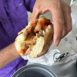 Killer Crab and Seafood - Fried shrimp & fried oyster poboy