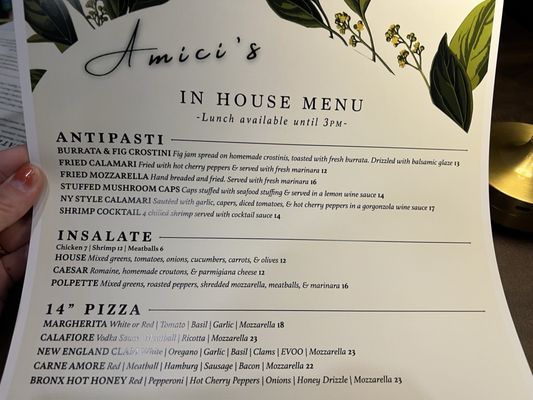 Menu photo 8 Amici’s South Glastonbury, CT