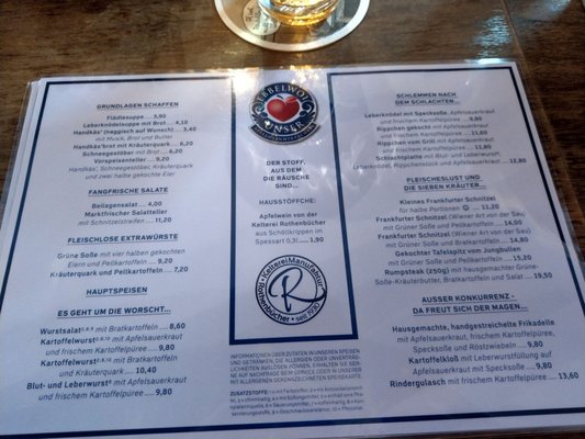 Menu photo 5 Ebbelwoi Unser Frankfurt, HE