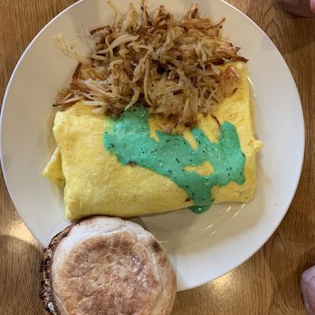 The Energy Station - Grinchmas omelet - New American Near Me - Harleysville, Pennsylvania