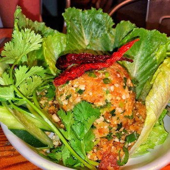 Bida Manda - Crispy Rice Lettuce Wrap Dinner - Laotian Near Me - Raleigh, North Carolina