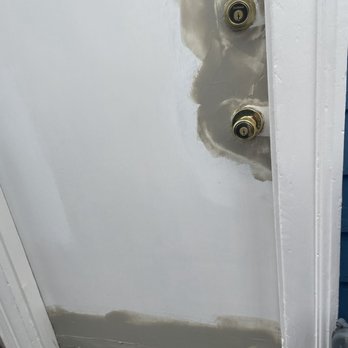 Magnitude Builders - Another angle of the side door from the outside, I have no idea what they were doing.. was this supposed to be a fix???? - General Contractors Near Me - San Francisco, California